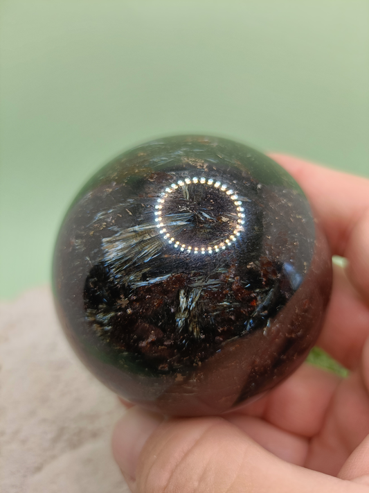 Arfvedsonite Sphere #56 – Intuition, Grounding and Spiritual Insight
