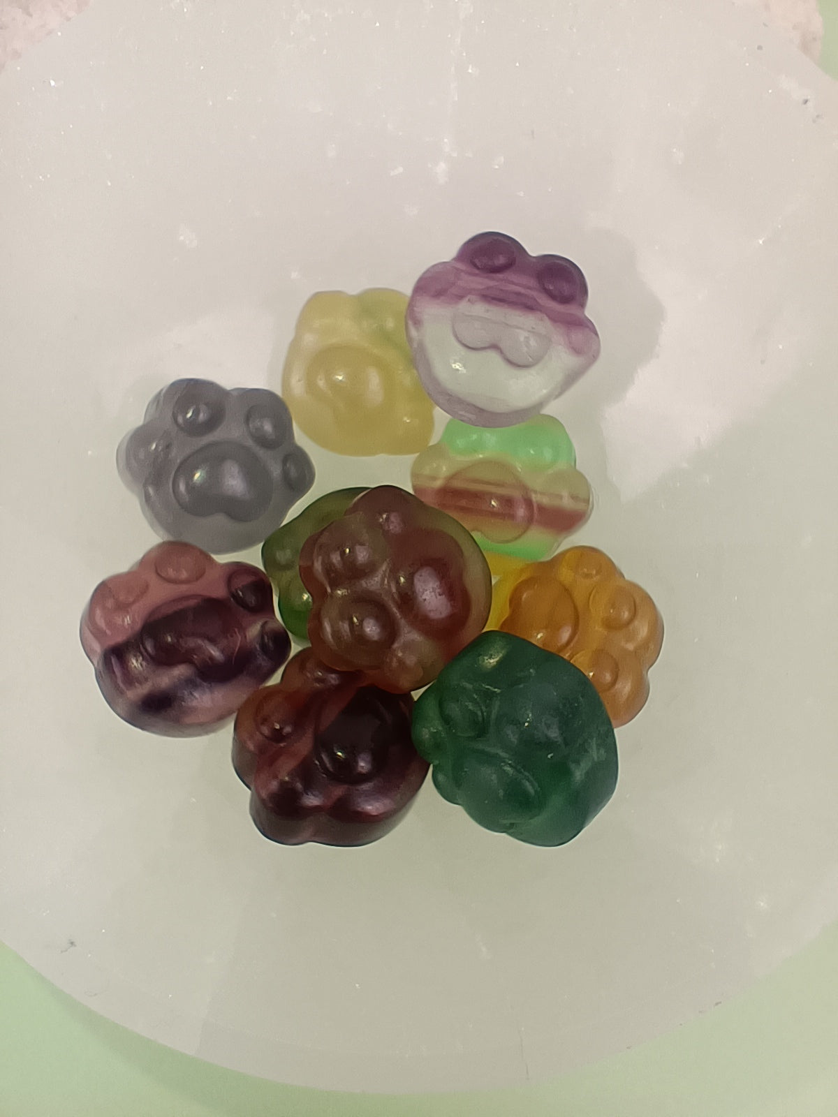 Rainbow Fluorite Mini Paws – Balance, Clarity and Joyful Energy