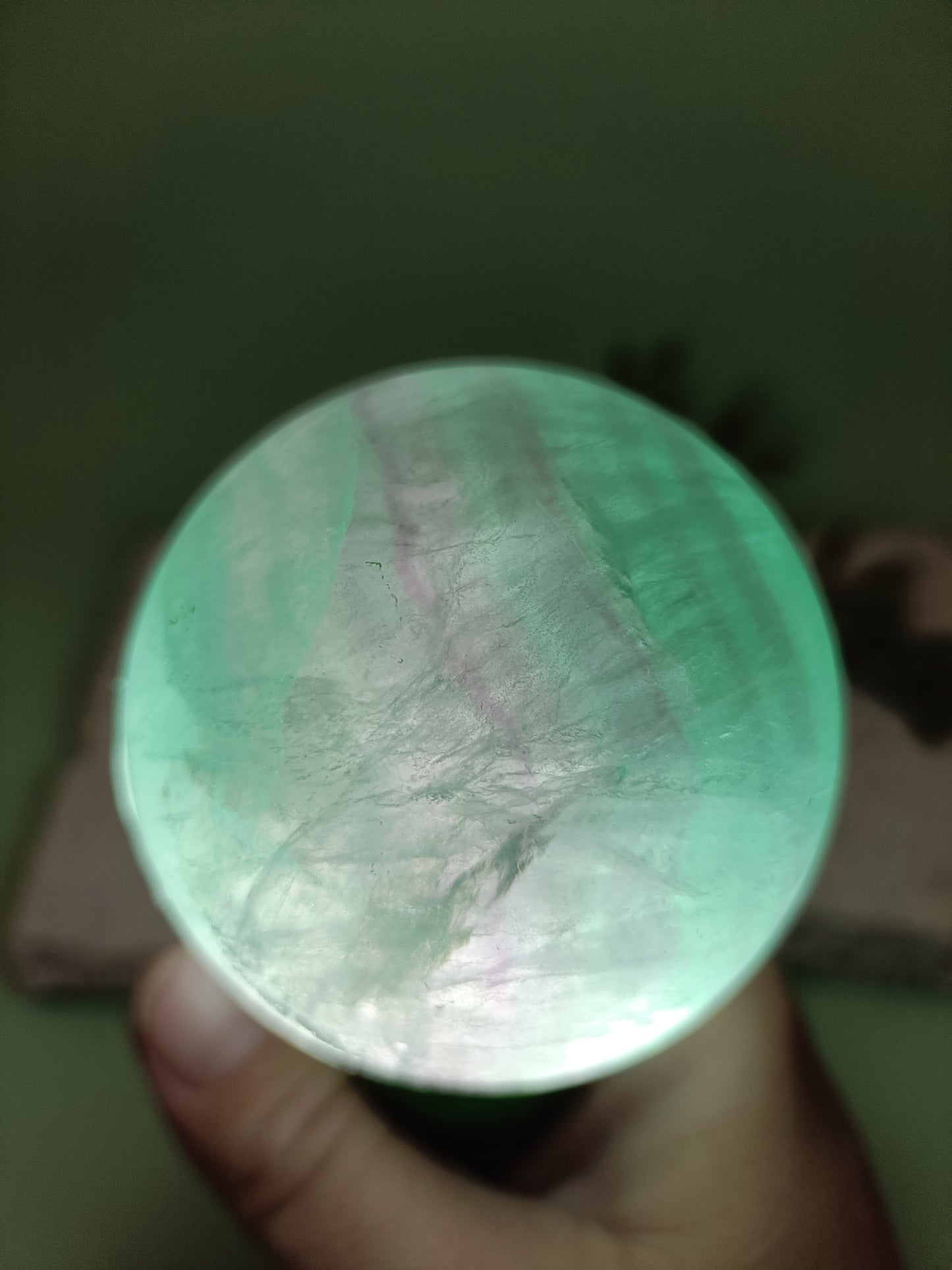Rainbow Fluorite Sphere #144 – Focus, Balance and Spiritual Harmony
