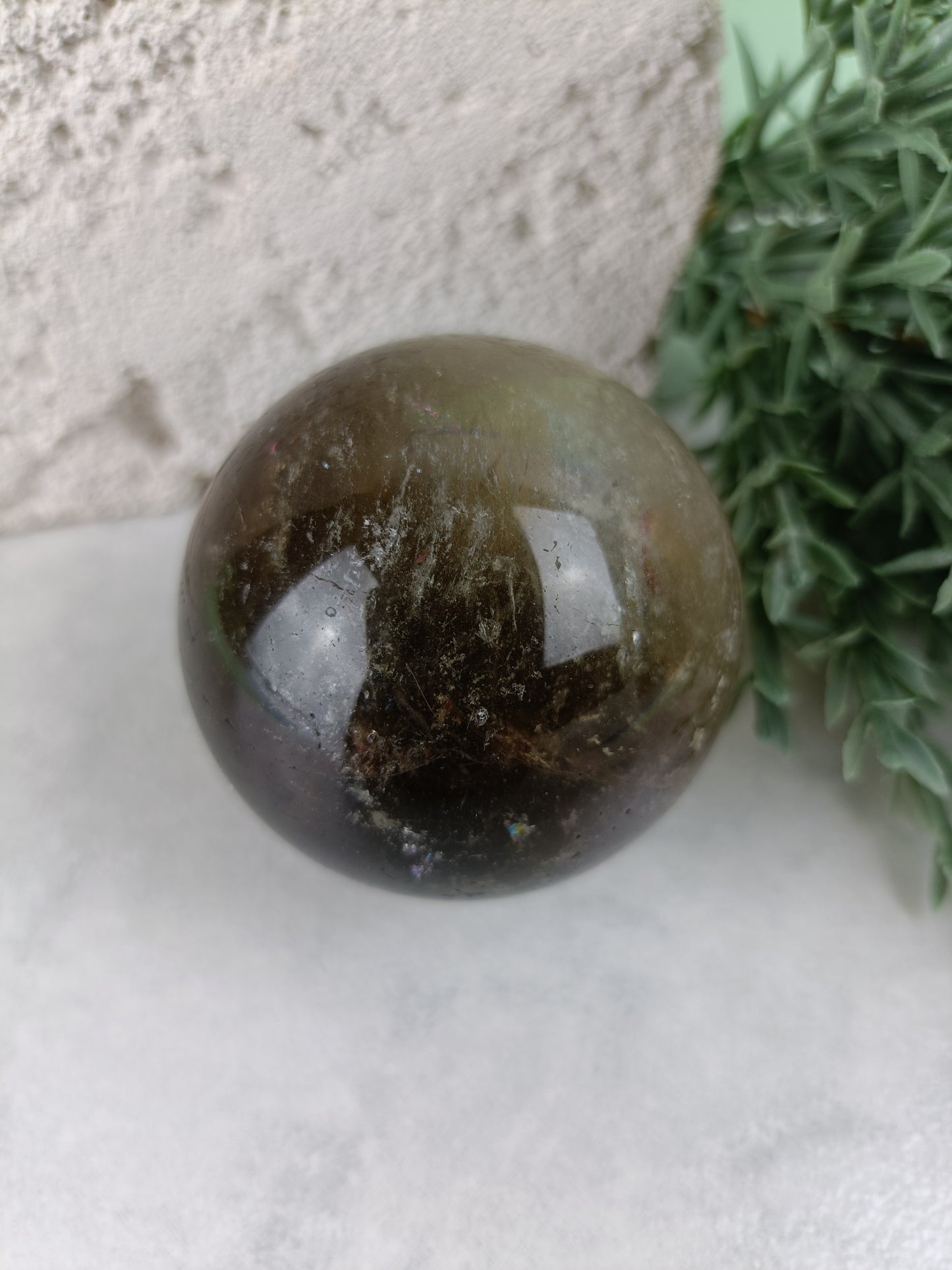 Smoky Quartz Sphere #159 – Grounding, Protection and Emotional Release