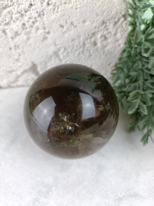 Smoky Quartz Sphere #160 – Grounding, Protection and Emotional Release