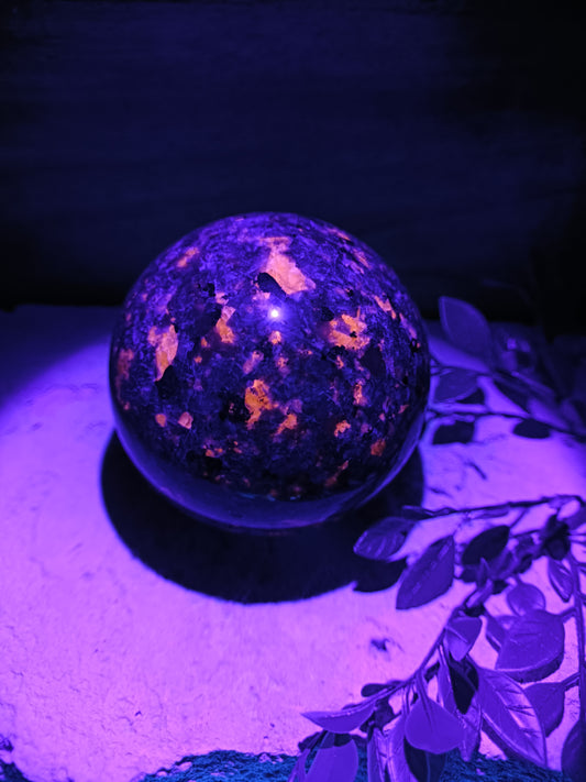 Yooperlite Sphere #167 – Truth, Transformation and Fire Within