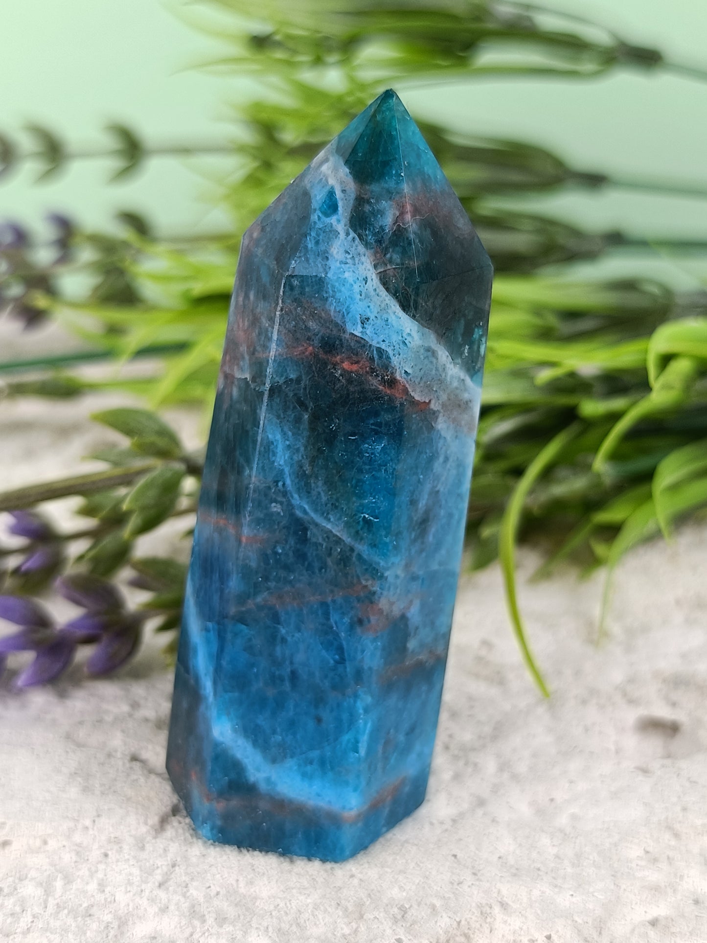 Blue Apatite Point #70** – Clarity, Motivation and Inspired Expression
