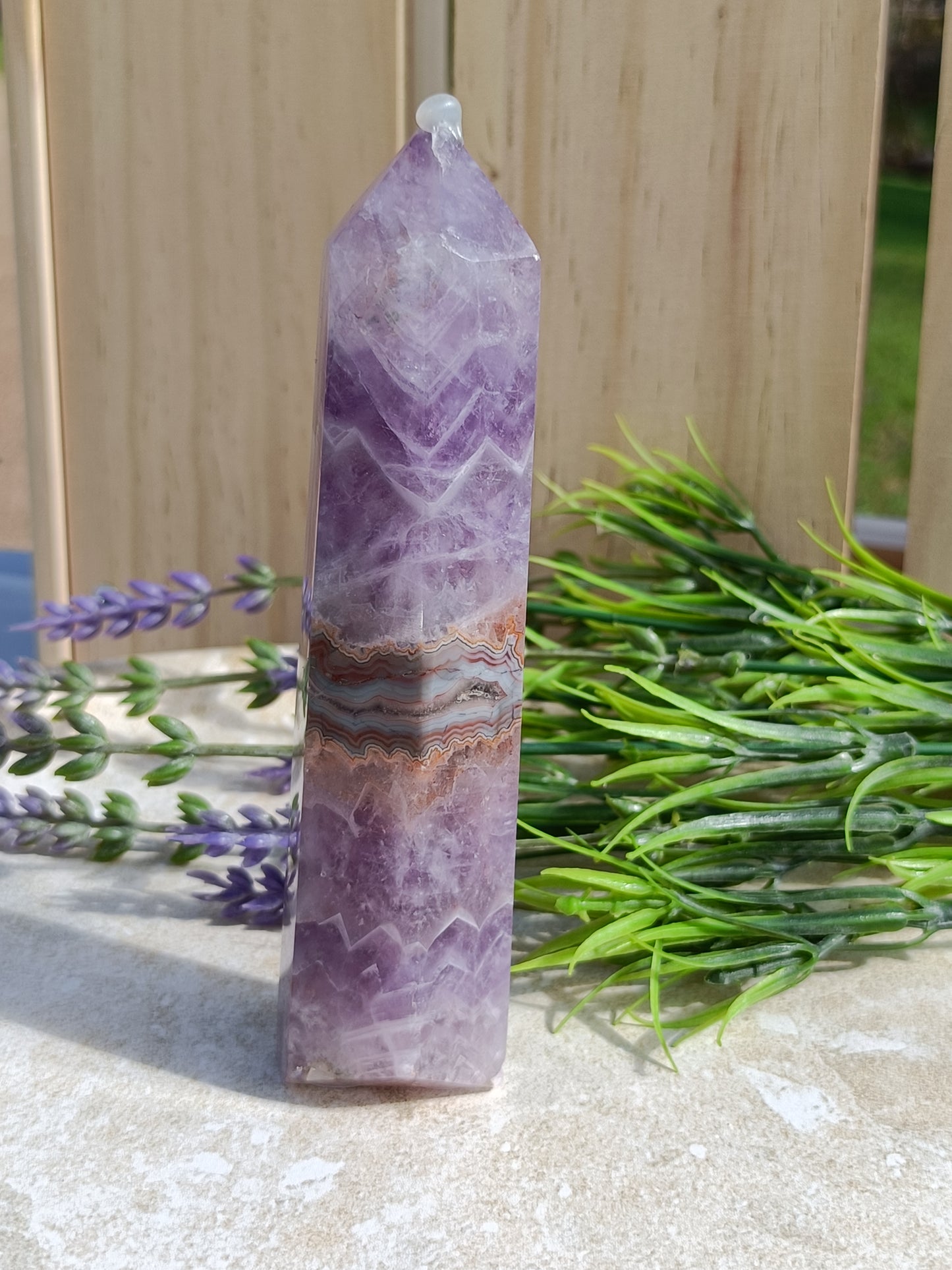 Amethyst Agate Tower #274** – Inner Peace, Protection and Soul Balance