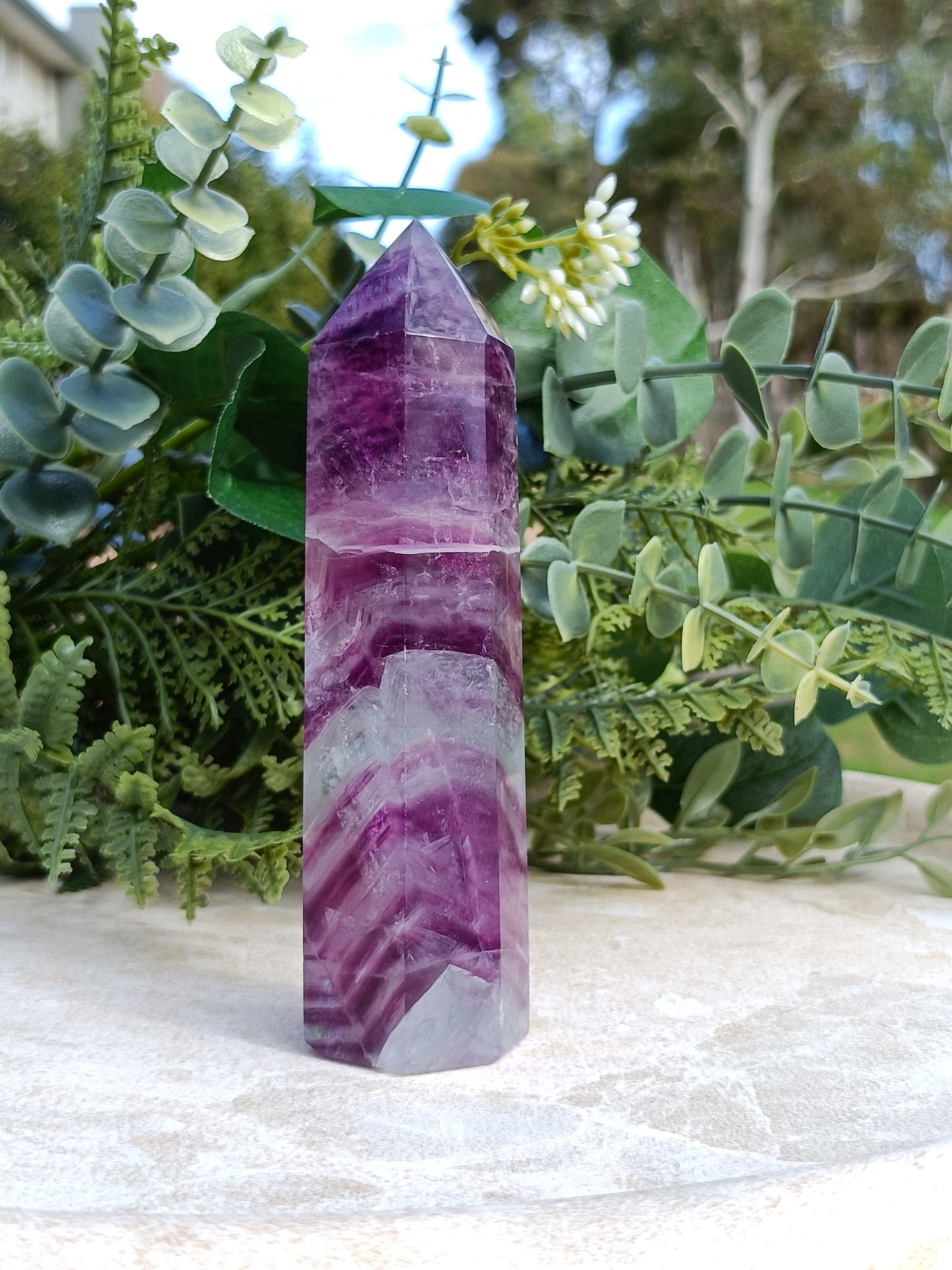 Purple Fluorite Tower #252 – Intuition, Focus and Spiritual Growth