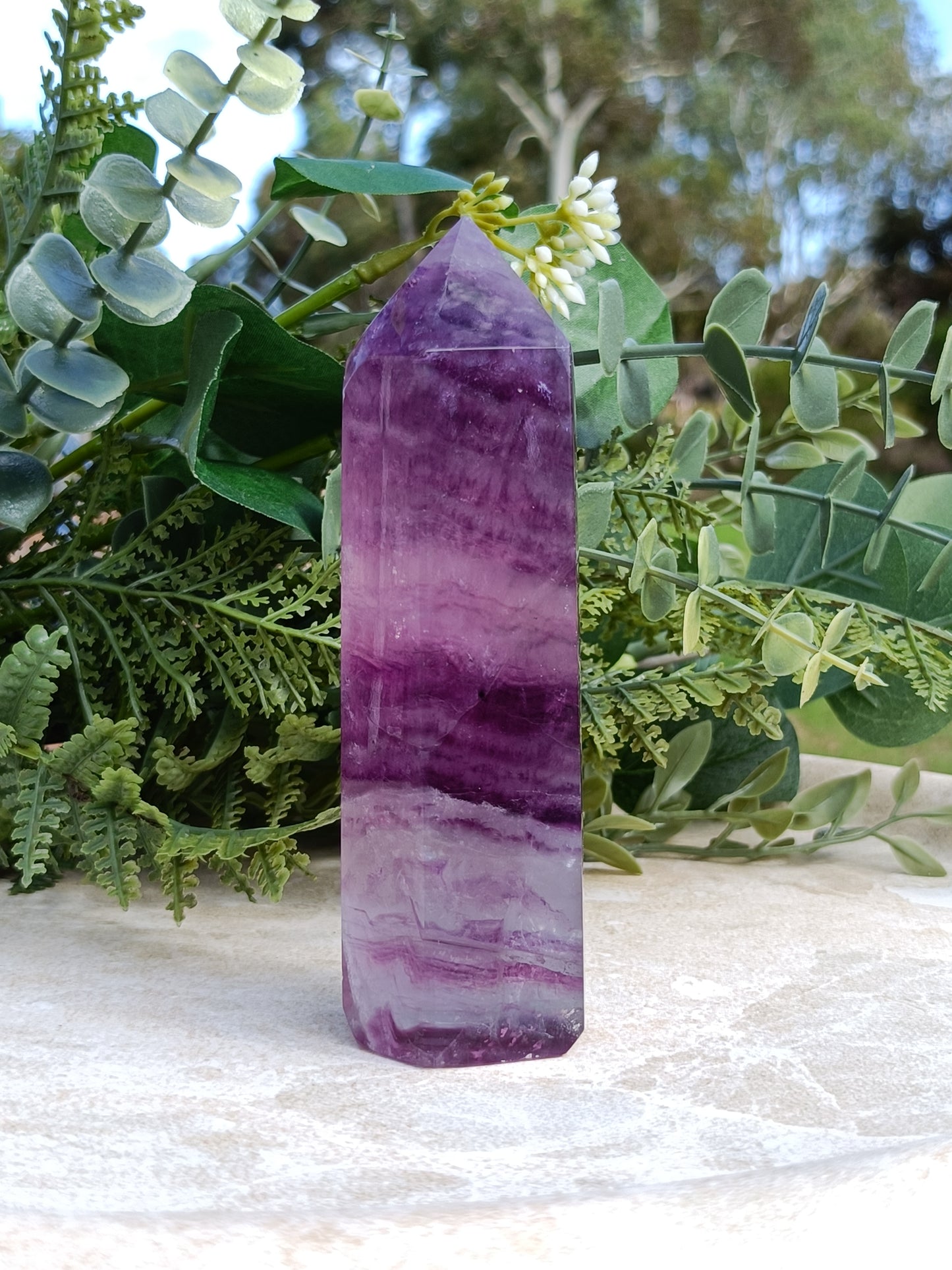 Purple Fluorite Tower #251 – Intuition, Focus and Spiritual Growth