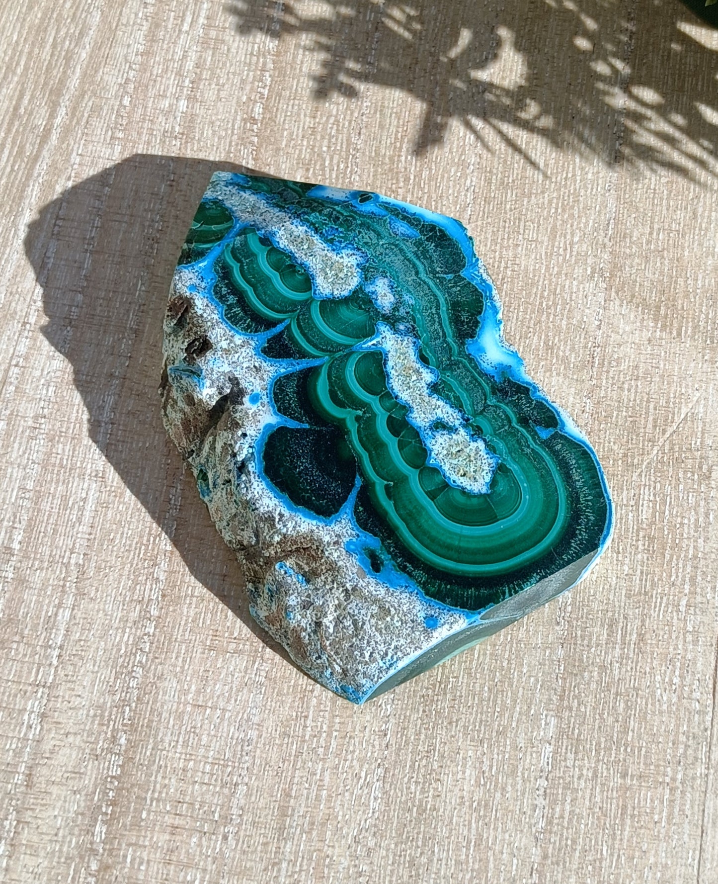 Malachite and Chrysocolla Point #286 – Empowerment, Healing and Divine Feminine Energy