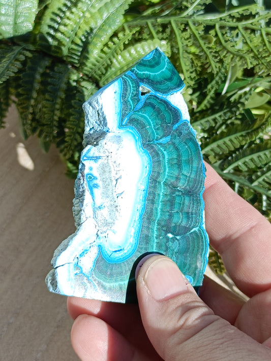 Malachite and Chrysocolla Point #294 – Empowerment, Healing and Divine Feminine Energy