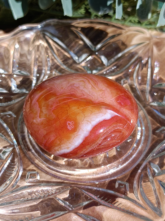 Carnelian Palm Stone #227 – Confidence, Creativity and Life Force