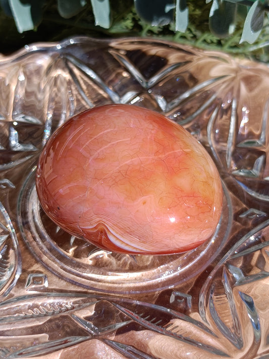 Carnelian Palm Stone #221 – Confidence, Creativity and Life Force