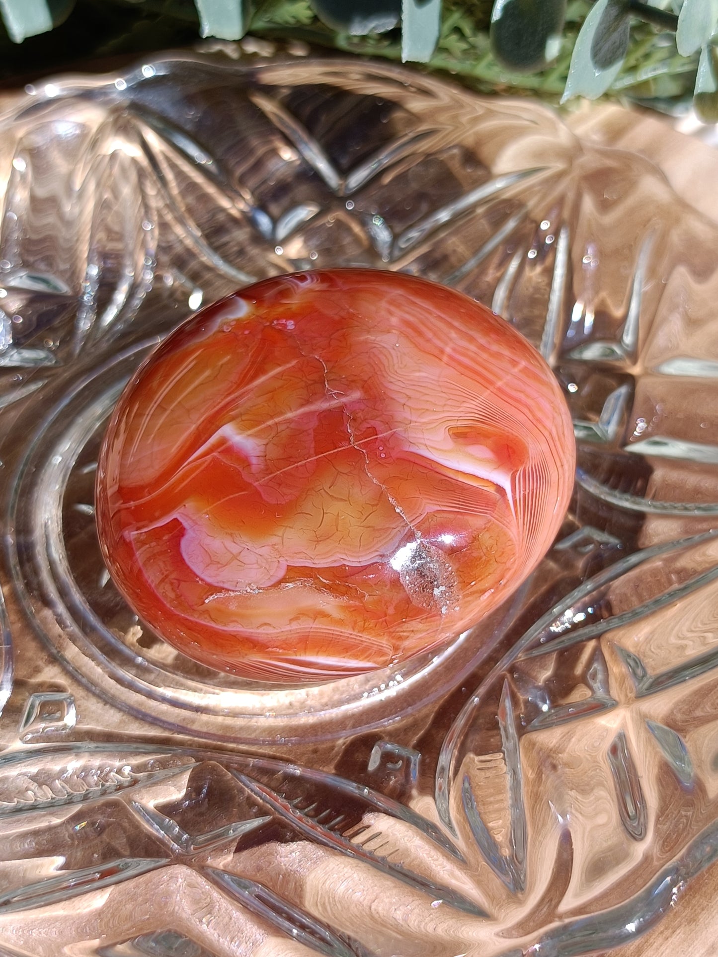 Carnelian Palm Stone #221 – Confidence, Creativity and Life Force