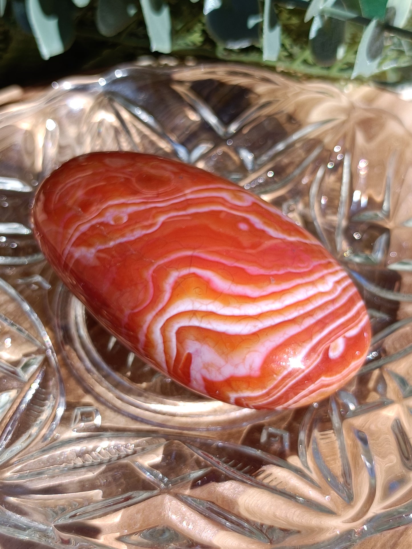 Carnelian Palm Stone #223 – Confidence, Creativity and Life Force