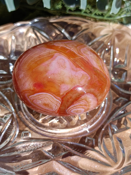 Carnelian Palm Stone #222 – Confidence, Creativity and Life Force