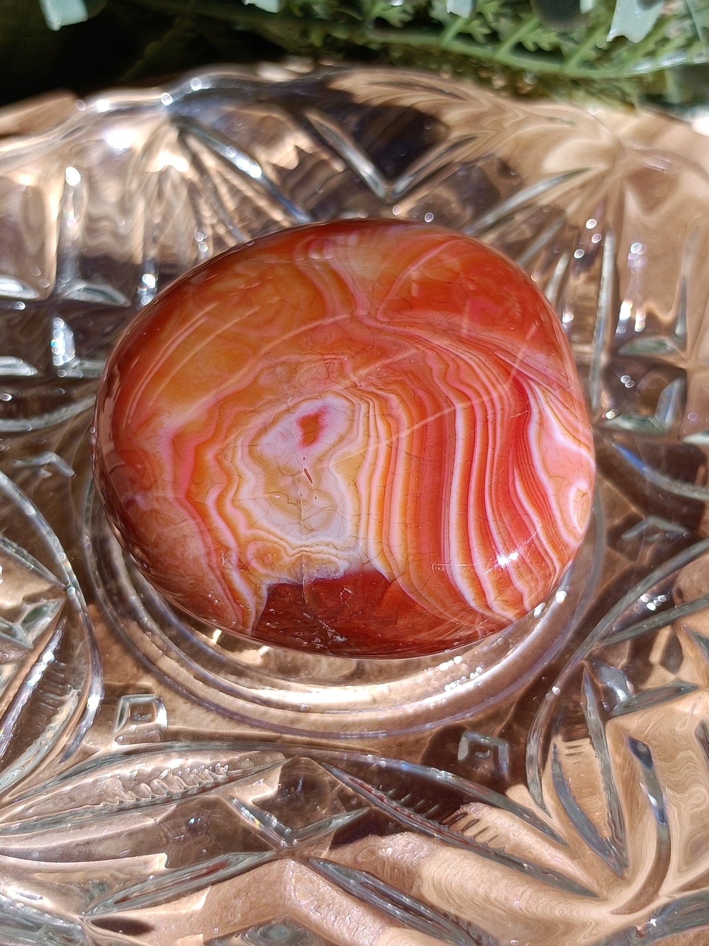 Carnelian Palm Stone #226 – Confidence, Creativity and Life Force