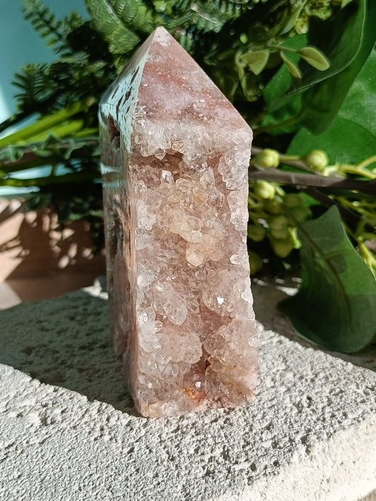 Pink Amethyst Tower #L – Emotional Balance, Divine Love and Inner Peace