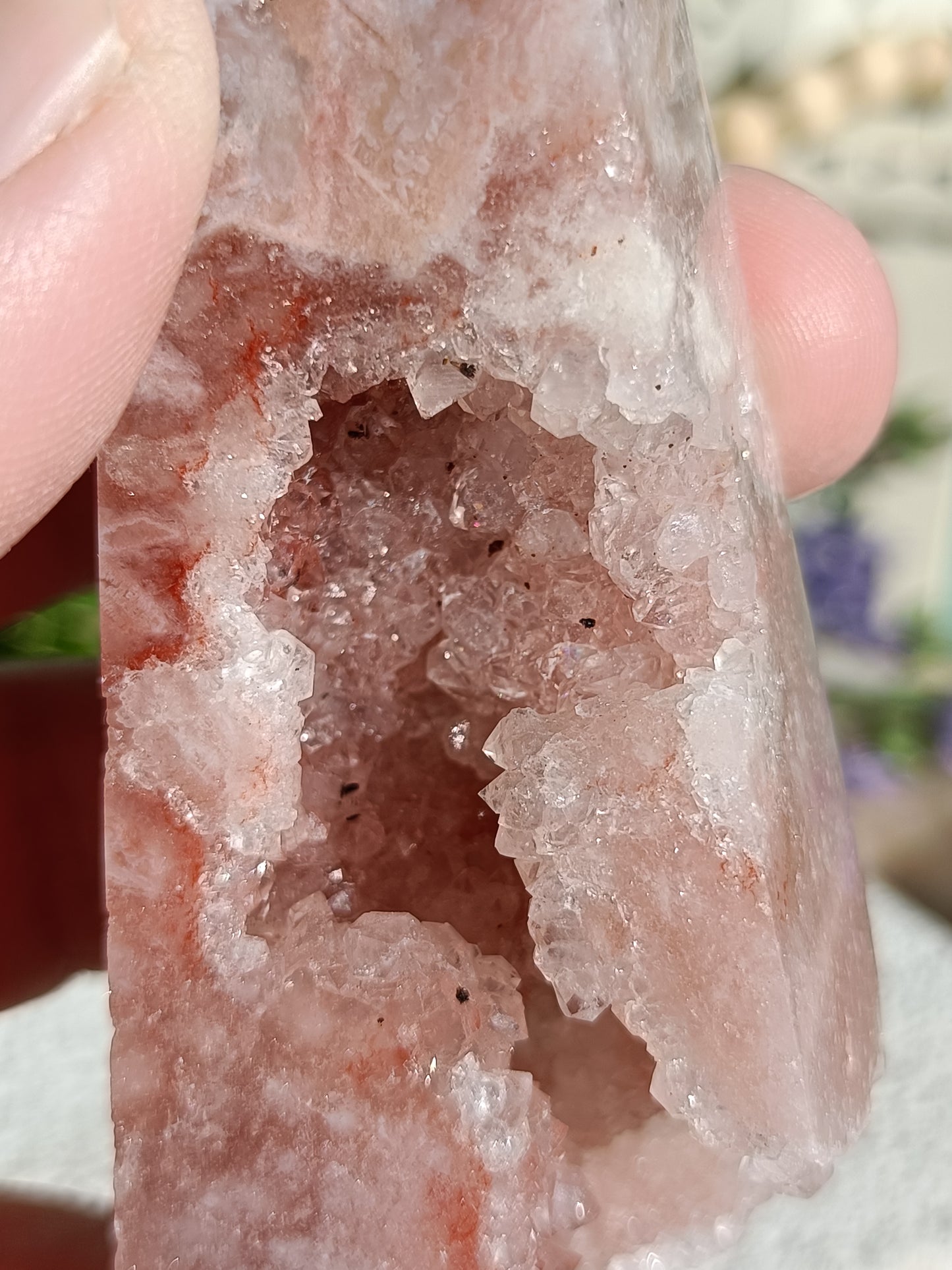 Pink Amethyst Tower #K – Emotional Balance, Divine Love and Inner Peace