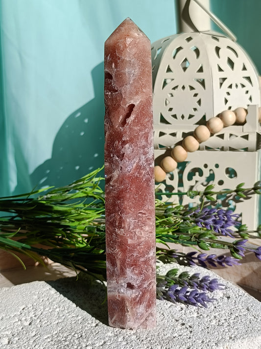 Pink Amethyst Tower #A – Emotional Balance, Divine Love and Inner Peace