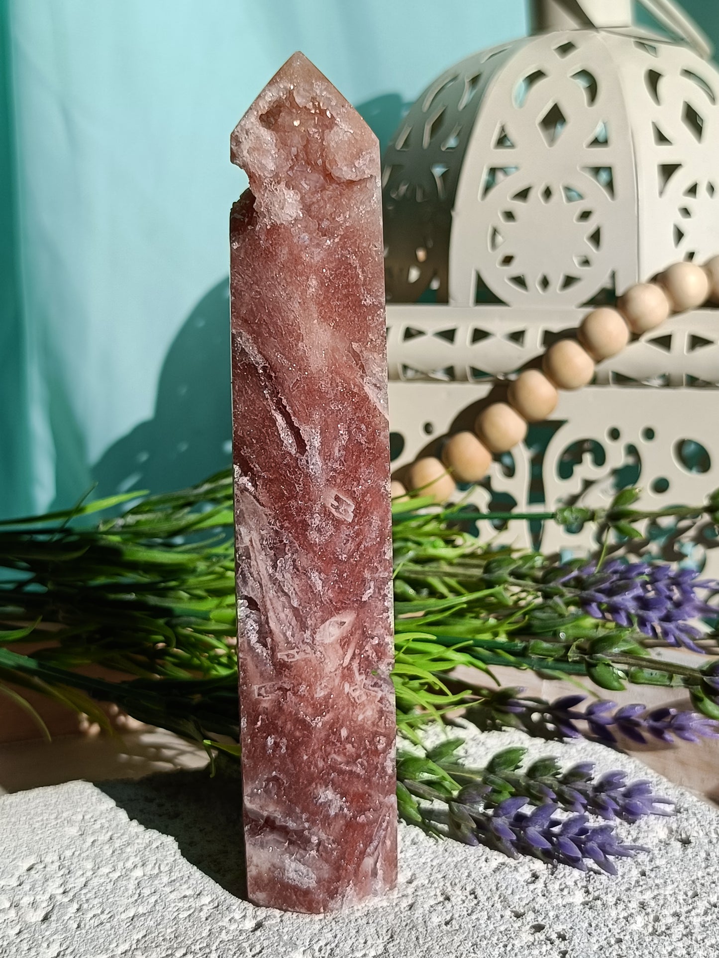 Pink Amethyst Tower #C – Emotional Balance, Divine Love and Inner Peace