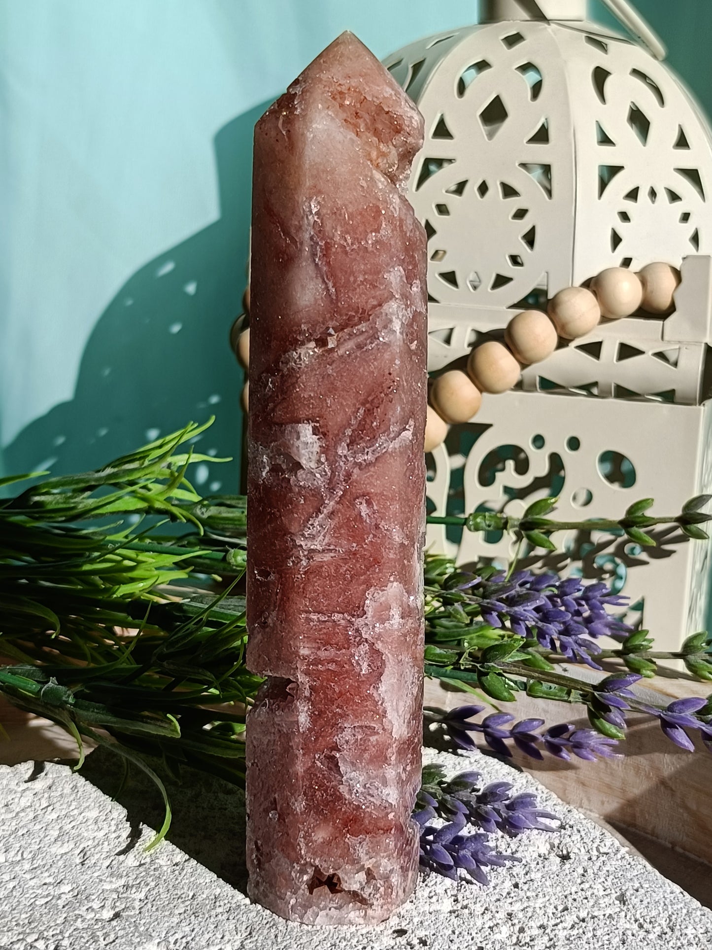 Pink Amethyst Tower #C – Emotional Balance, Divine Love and Inner Peace