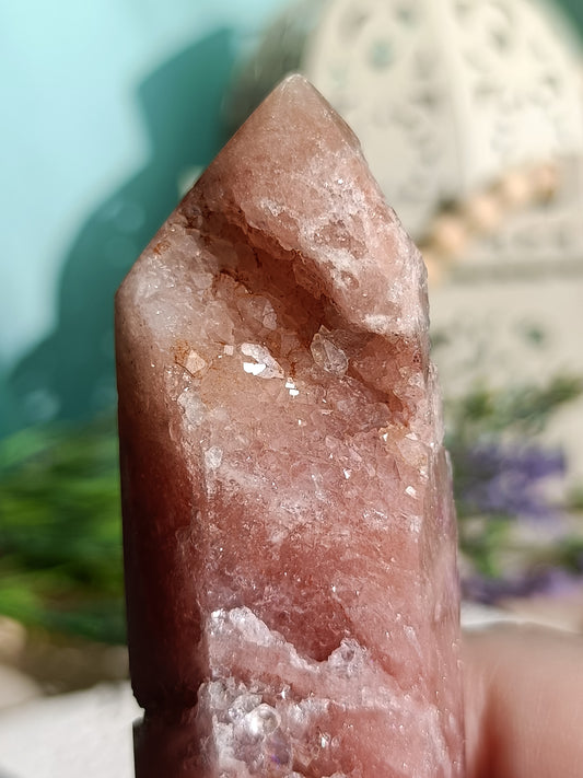 Pink Amethyst Tower #C – Emotional Balance, Divine Love and Inner Peace