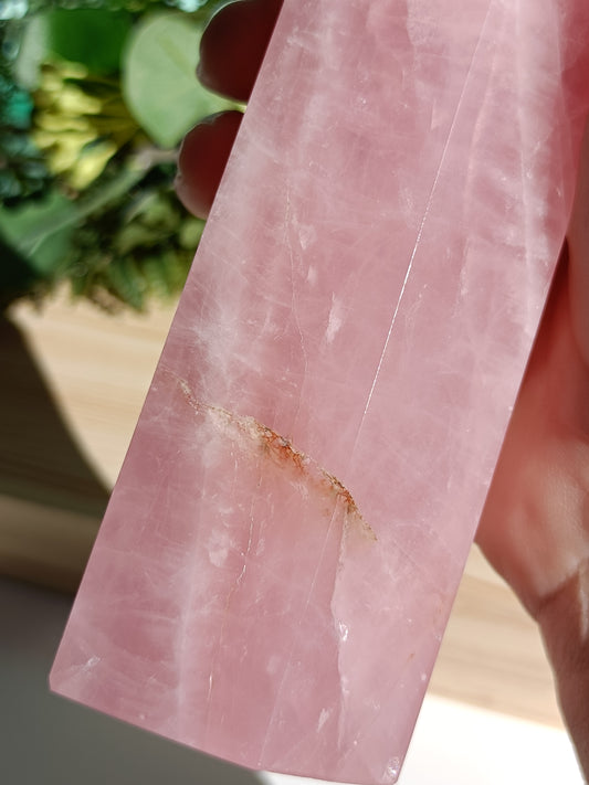 Rose Quartz Tower #J10 – Powerful Self Love and Heart Healing Energy