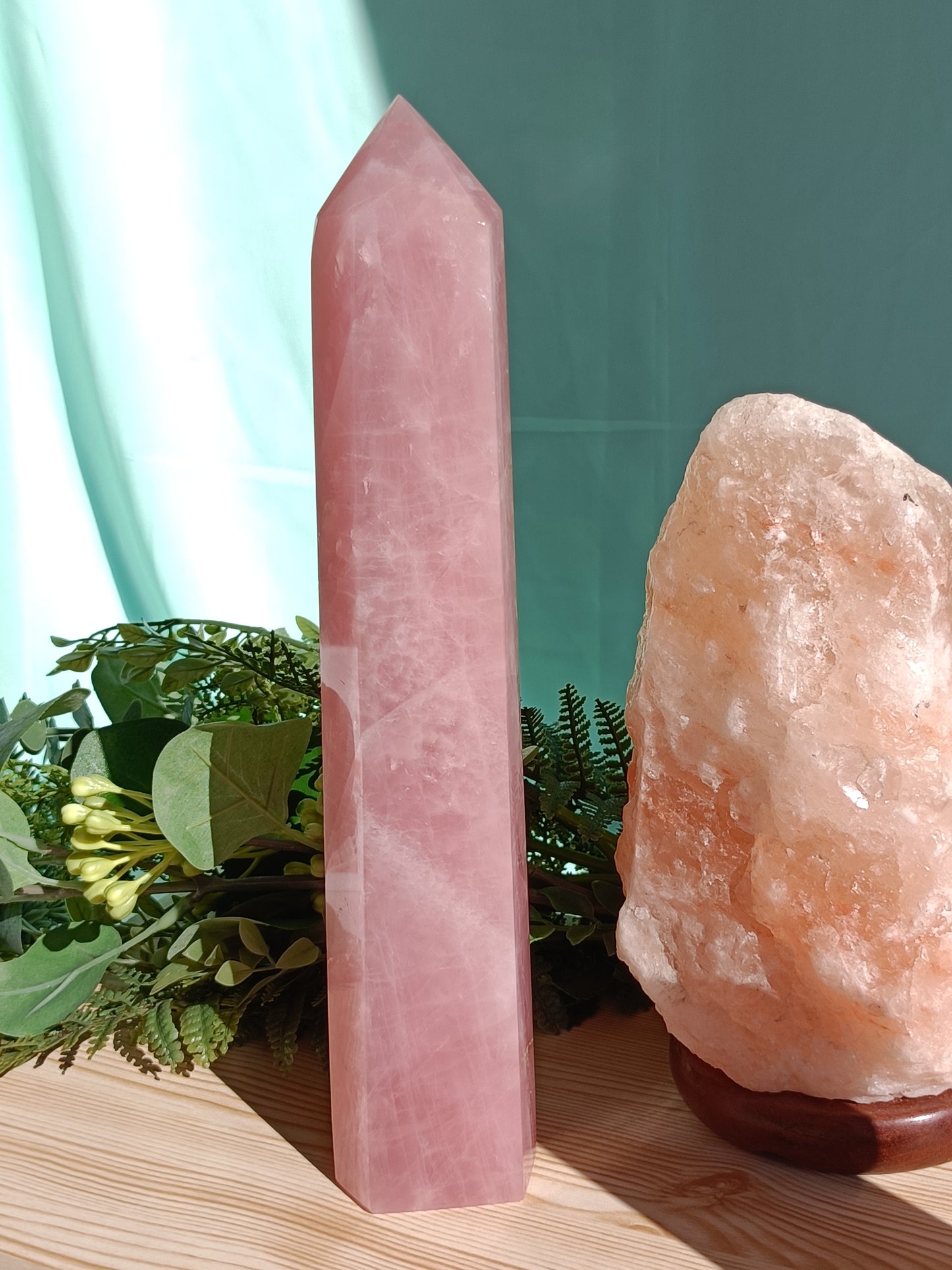 Rose Quartz Tower #J10 – Powerful Self Love and Heart Healing Energy