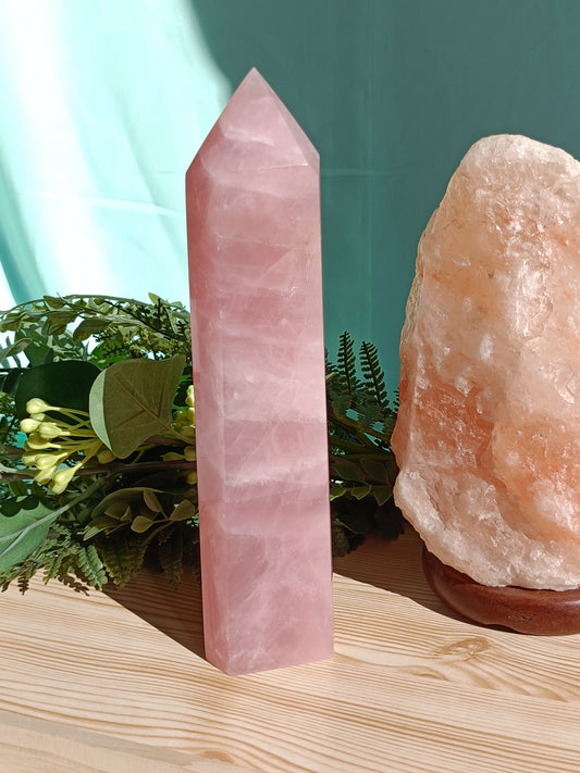 Rose Quartz Tower #J9 – Powerful Self Love and Heart Healing Energy