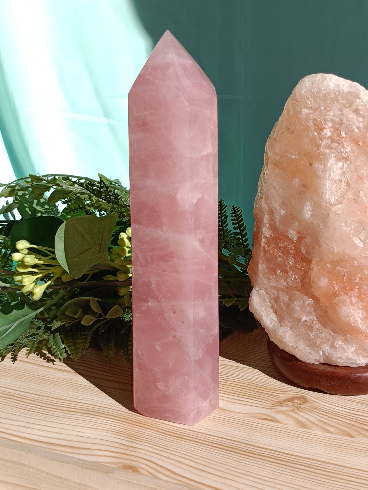 Rose Quartz Tower #J9 – Powerful Self Love and Heart Healing Energy