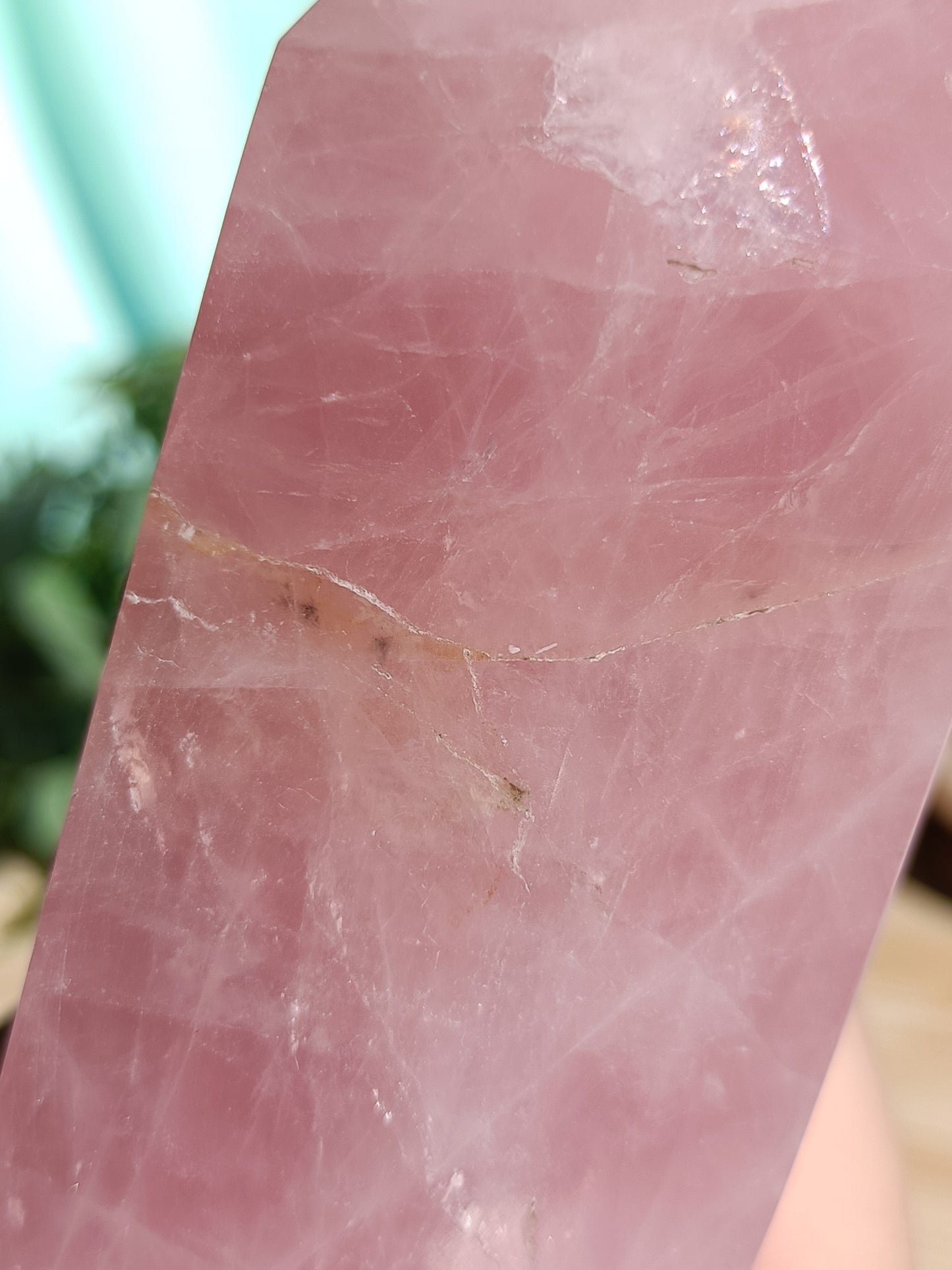 Rose Quartz Tower #J9 – Powerful Self Love and Heart Healing Energy