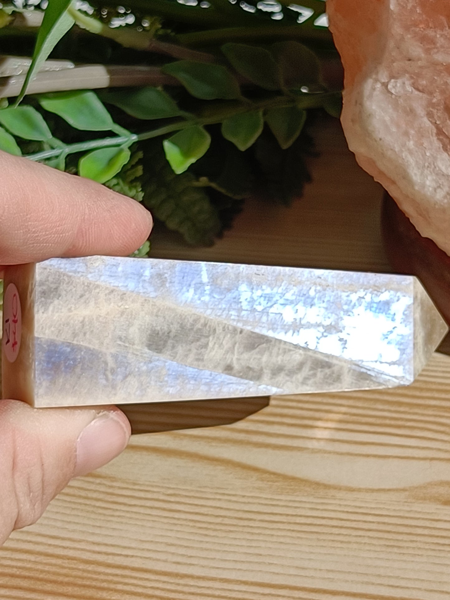 Moonstone Point #K1 – Intuition, Divine Feminine Energy and Emotional Balance