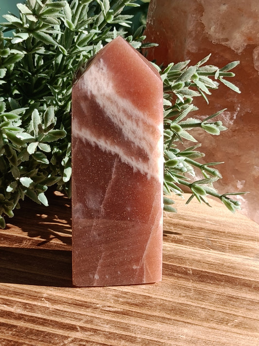 Peach Moonstone with Sunstone Flash #H7 – Radiance, Intuition and Inner Joy