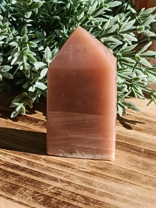 Peach Moonstone with Sunstone Flash #J1 – Radiance, Intuition and Inner Joy