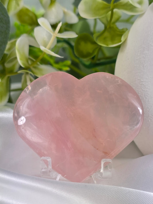 Rose Quartz Heart #O3 - Crystal of Unconditional Love & Healing | Heart Chakra Stone for Self-Love & Emotional Balance