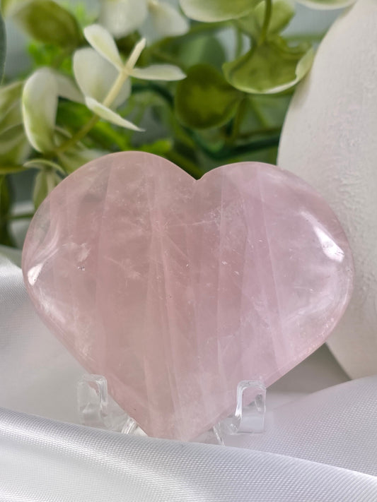 Rose Quartz Heart #O6 - Crystal of Unconditional Love & Healing | Heart Chakra Stone for Self-Love & Emotional Balance