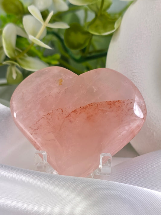 Rose Quartz Heart #N9 - Crystal of Unconditional Love & Healing | Heart Chakra Stone for Self-Love & Emotional Balance