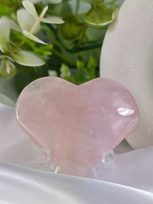 Rose Quartz Heart #O4 - Crystal of Unconditional Love & Healing | Heart Chakra Stone for Self-Love & Emotional Balance