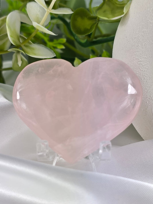 Rose Quartz Heart #O7 - Crystal of Unconditional Love & Healing | Heart Chakra Stone for Self-Love & Emotional Balance