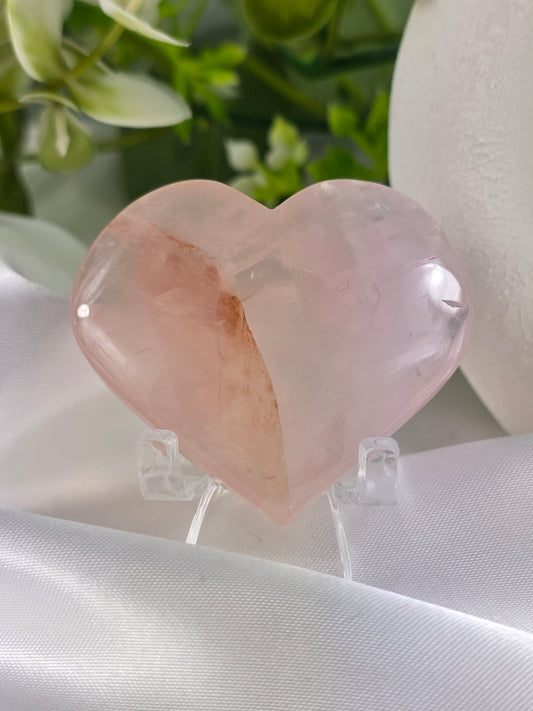 Rose Quartz Heart #P1 - Crystal of Unconditional Love & Healing | Heart Chakra Stone for Self-Love & Emotional Balance