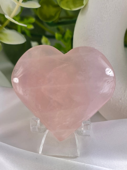 Rose Quartz Heart #O5 - Crystal of Unconditional Love & Healing | Heart Chakra Stone for Self-Love & Emotional Balance