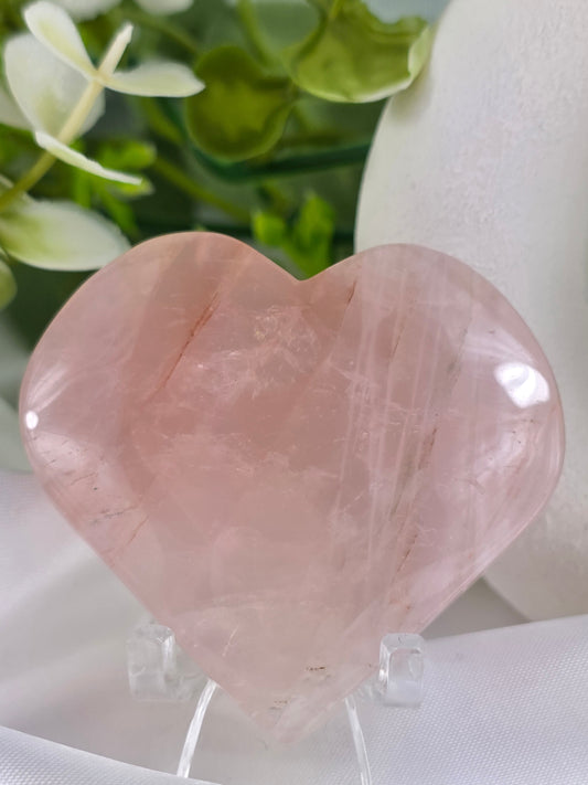 Rose Quartz Heart #N7 - Crystal of Unconditional Love & Healing | Heart Chakra Stone for Self-Love & Emotional Balance