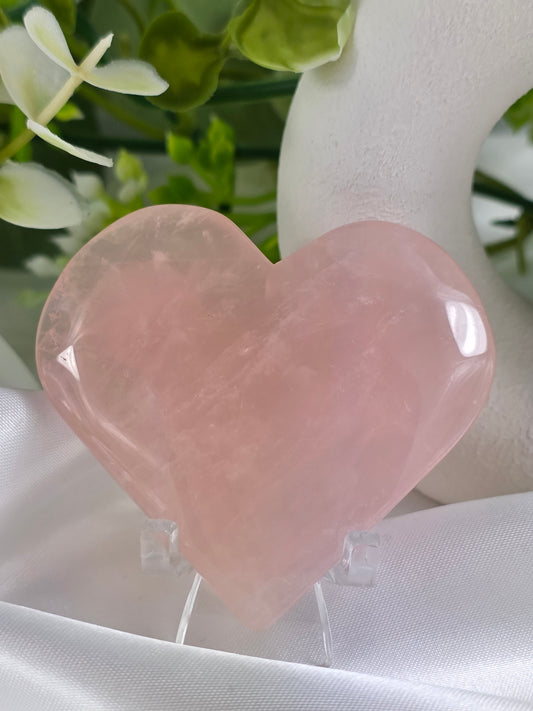 Rose Quartz Heart #N5 - Crystal of Unconditional Love & Healing | Heart Chakra Stone for Self-Love & Emotional Balance