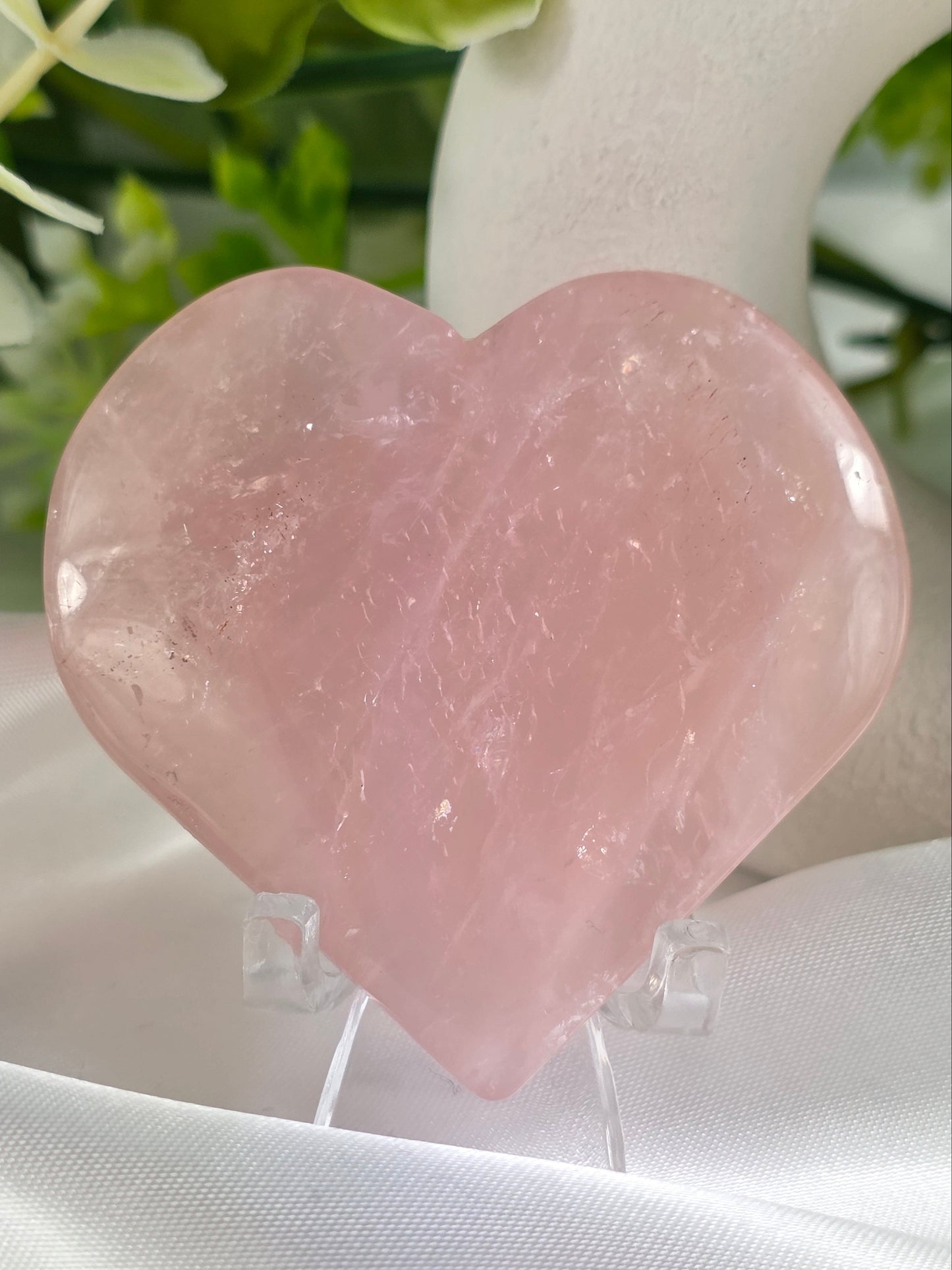 Rose Quartz Heart #N3 - Crystal of Unconditional Love & Healing | Heart Chakra Stone for Self-Love & Emotional Balance
