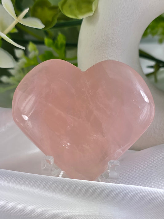 Rose Quartz Heart #N8 - Crystal of Unconditional Love & Healing | Heart Chakra Stone for Self-Love & Emotional Balance