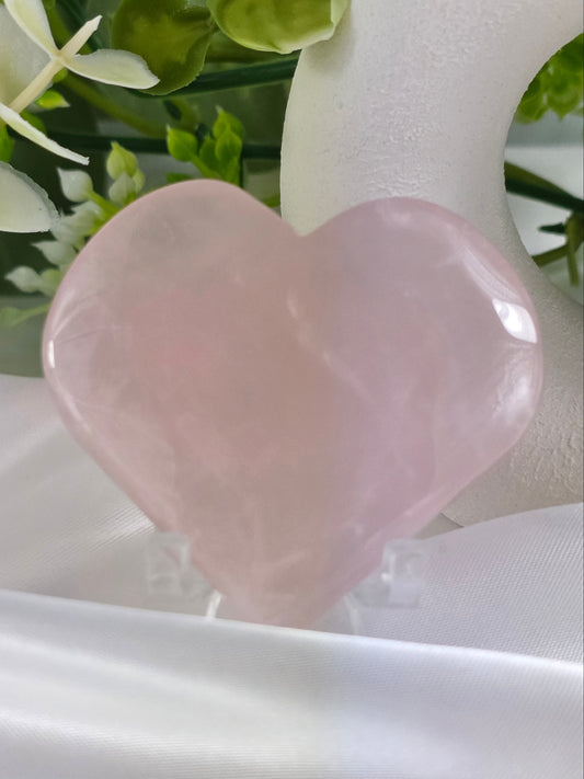 Rose Quartz Heart #N10 - Crystal of Unconditional Love & Healing | Heart Chakra Stone for Self-Love & Emotional Balance