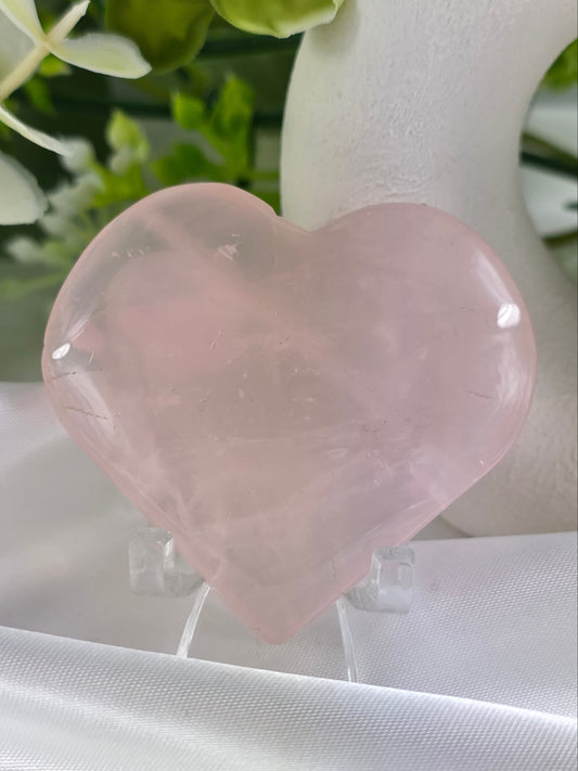 Rose Quartz Heart #N6 - Crystal of Unconditional Love & Healing | Heart Chakra Stone for Self-Love & Emotional Balance