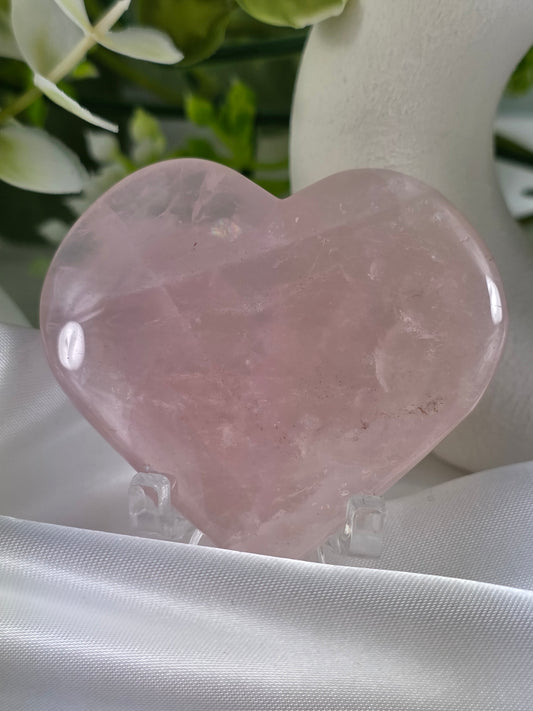 Rose Quartz Heart #O10 - Crystal of Unconditional Love & Healing | Heart Chakra Stone for Self-Love & Emotional Balance