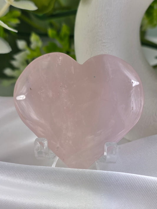 Rose Quartz Heart #O8 - Crystal of Unconditional Love & Healing | Heart Chakra Stone for Self-Love & Emotional Balance