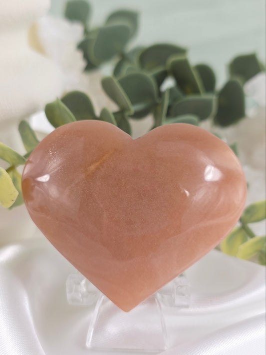 Sunstone Heart #P8 – Crystal for Confidence, Joy & Personal Power | Solar Plexus Chakra Stone for Positivity & Self-Worth