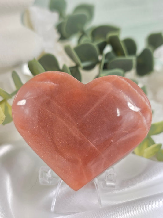 Sunstone Heart #P6 – Crystal for Confidence, Joy & Personal Power | Solar Plexus Chakra Stone for Positivity & Self-Worth