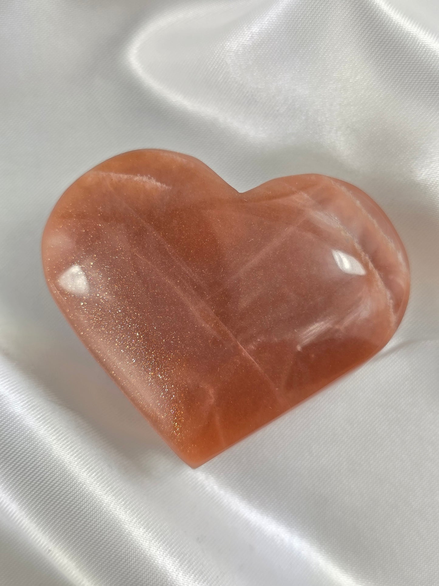 Sunstone Heart #P6 – Crystal for Confidence, Joy & Personal Power | Solar Plexus Chakra Stone for Positivity & Self-Worth